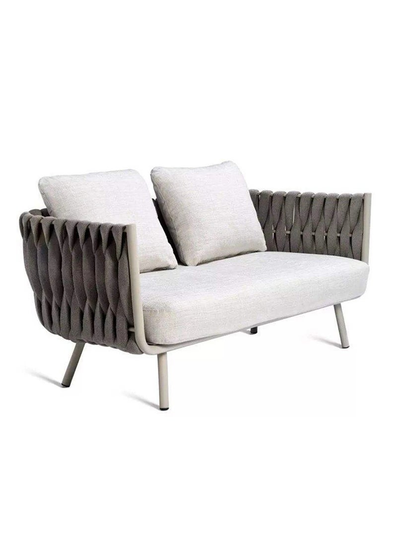 73Hours Stylish Weather-Resistant Outdoor Garden Rope Design Sofa Set - Image 5