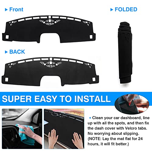 Autorder Dashboard Cover Mat for 2022-2026 Ford Maverick Accessories Dash Cover Suede Dash Mat Sunshade Glare UV Rays Protector - Image 5