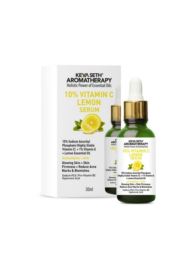 Keya Seth Aromatherapy Keya Seth Aromatherapy 10% Vitamin C Lemon Serum, Sodium Ascorbyl Phosphate + Vitamin E & Lemon Essential Oil, Antioxidants + Aha, Glowing Skin  - Image 1