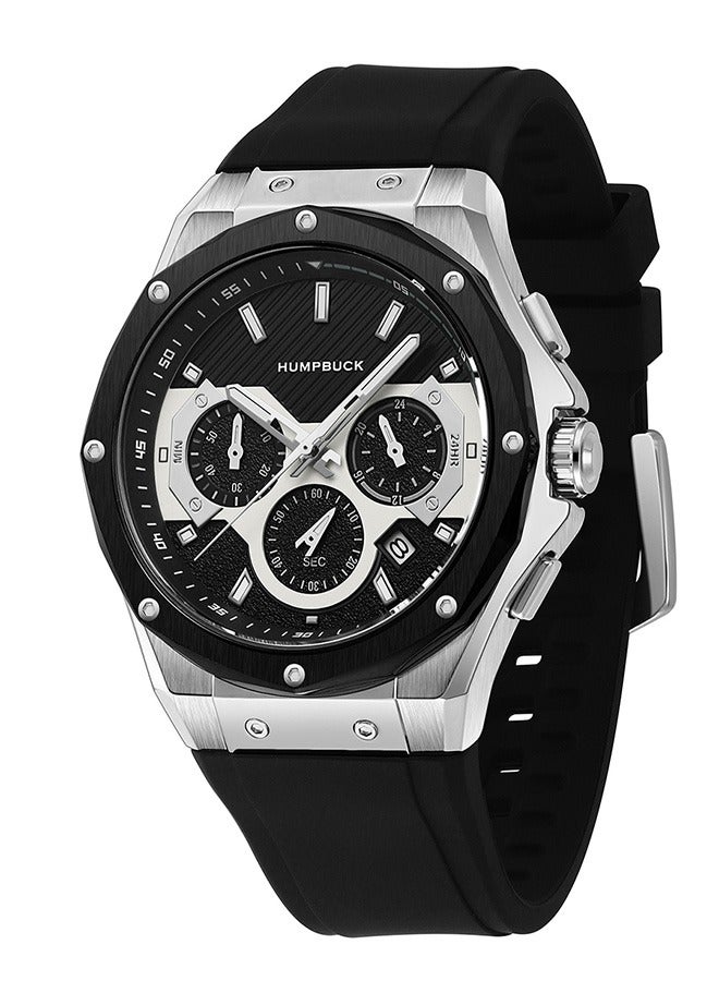 HUMPBUCK Men's Watch Minimalist Waterproof Wristwatch for Men & Gift for Outdoor Sports with Large Dial for Precise Time Reading - Image 1