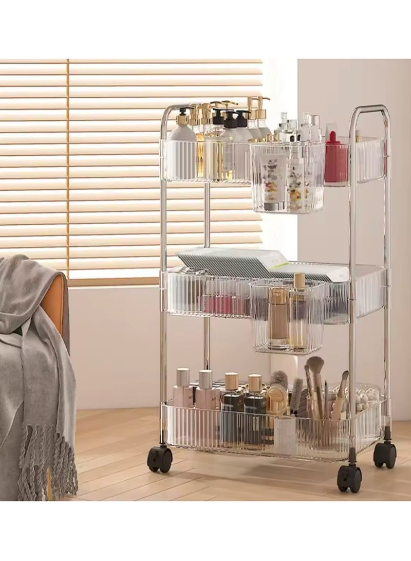 ثلاثة طبقات من التخزين وأكياس التجميل التخزين وأكياس التجميل 34X22X67.5 CM  - Image 5