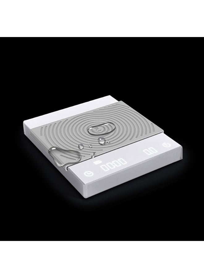 TIMEMORE Basic 2.0 Electronic Espresso Coffee Scale with Timer, USB Charging Port, Waterproof, 0.1g accuracy - White - Image 3