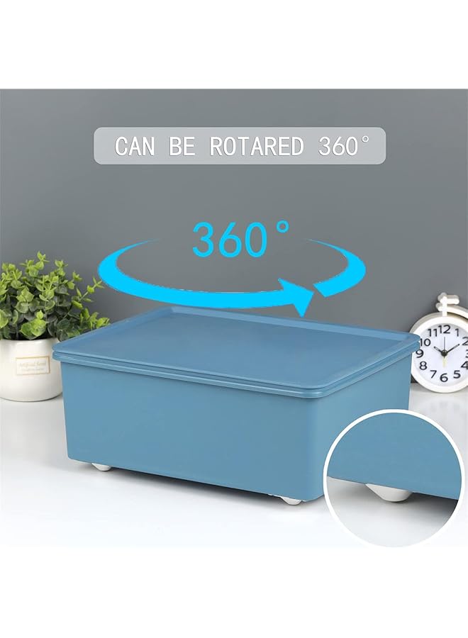 erorex 24 Pcs Mini Self Adhesive Caster Wheels Mini Swivel Wheels 360 Degree Rotation Small Caster Wheels With Stainless Steel Roller Ball Suitable For Box Trash Bin Small Furniture Cabinet - Image 2