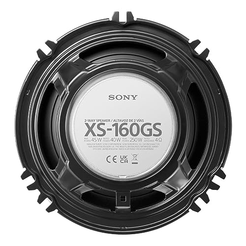 Sony XS-160GS 6.5" 2-Way Coaxial Speaker - Pair - 4ohm - 45 Watts RMS/250 Watts Max - Image 3