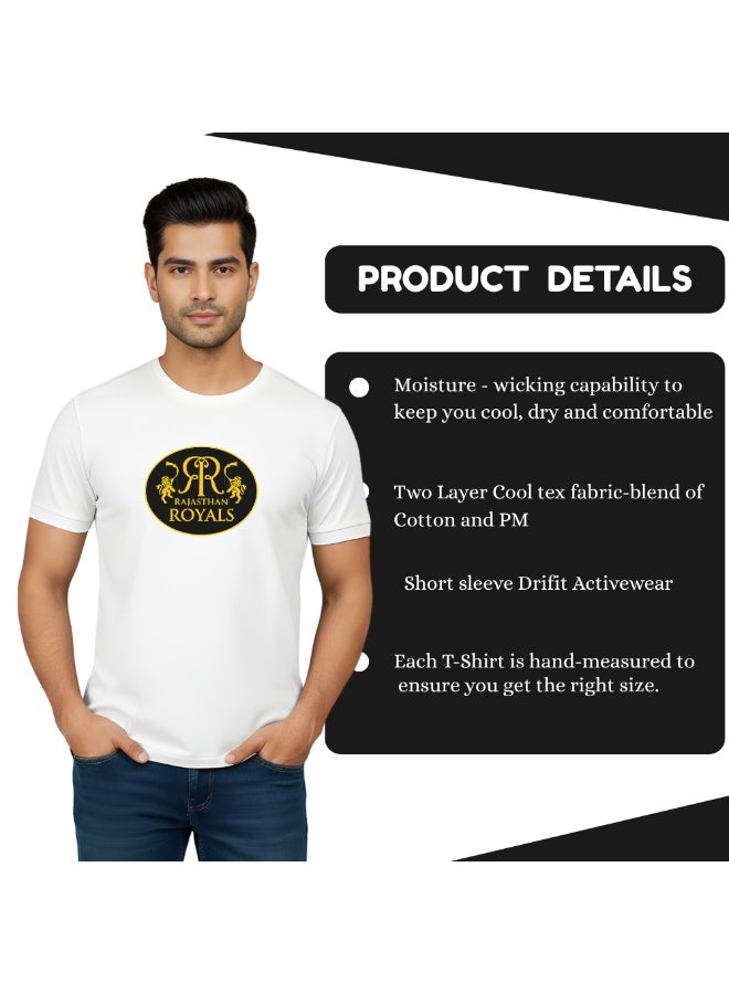 Rajasthan Cricket Fans Adult Round Neck Tshirt For Men - Image 4