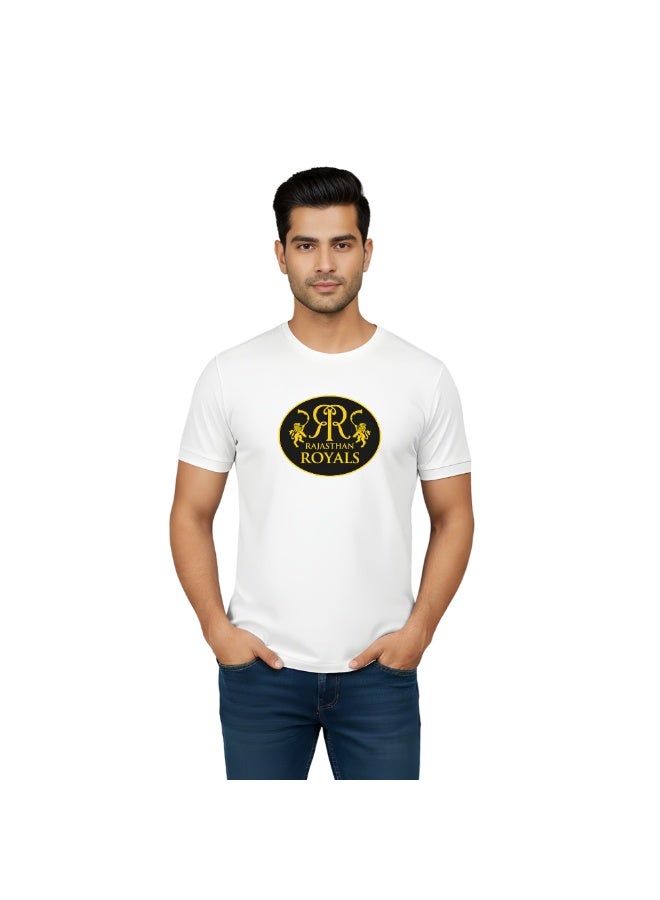 Rajasthan Cricket Fans Adult Round Neck Tshirt For Men - Image 1