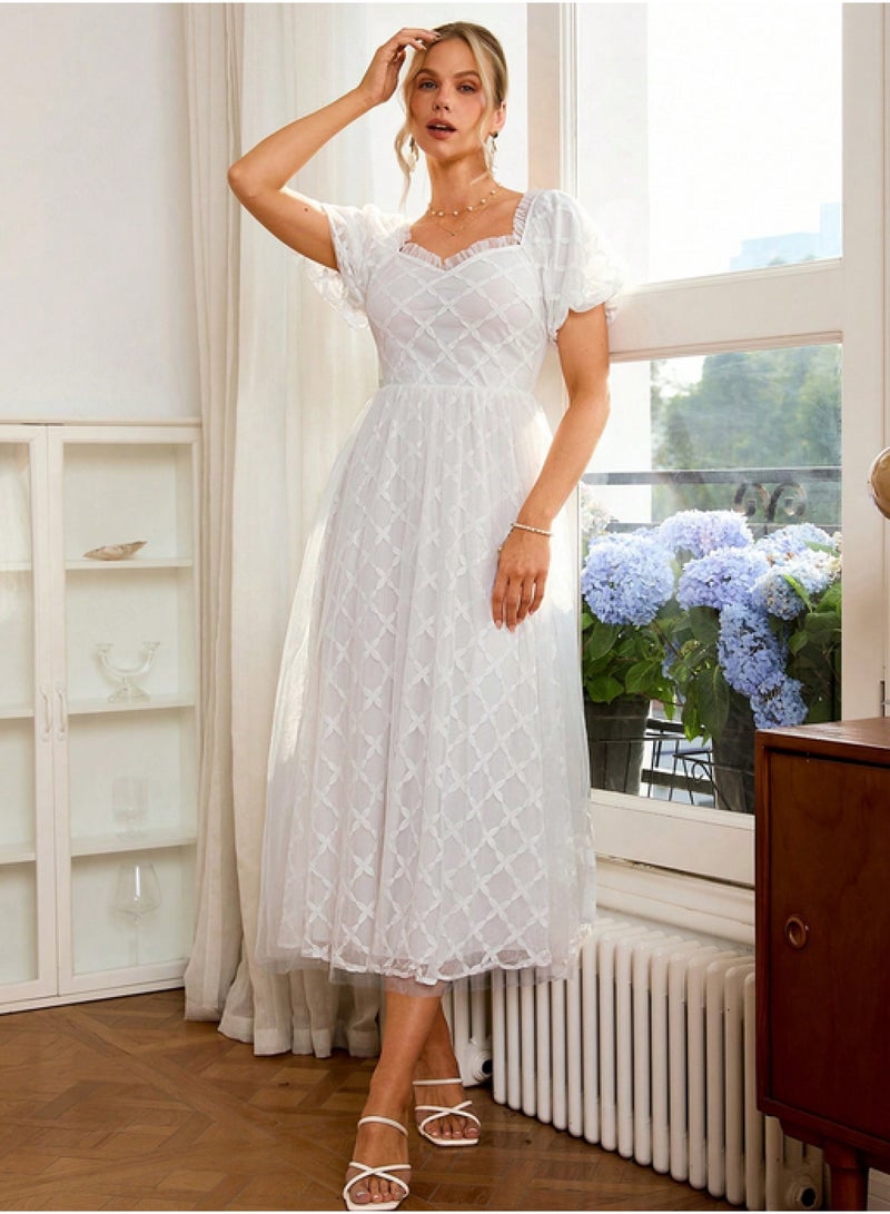 SIMPLEE Women's Summer Elegant DressLight & Comfortable Lightweight Cotton Blend Perfect for Outings 
