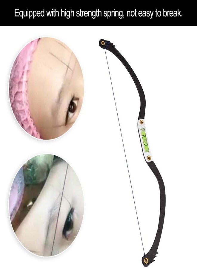 yuyte Line Marker Ruler Eyebrow Line Brow Make Up Kit Eyebrow Makeup Eye Thread Sponge Sucker[Black] - Image 3