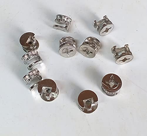 Cross Head Cabinet Connect Cam Fittings 12Pcs - Image 1