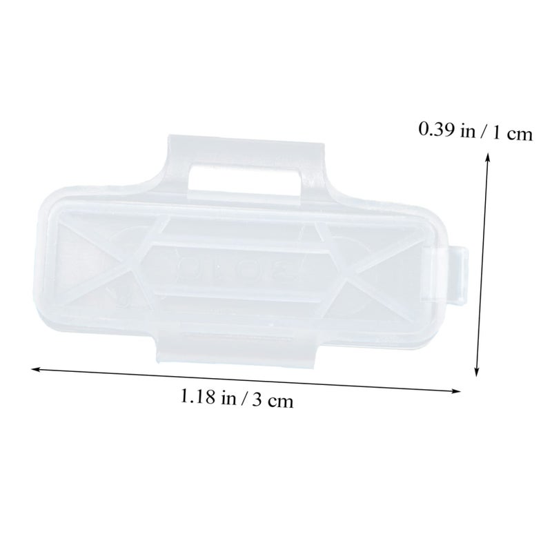 حامل تسمية كابل شفاف 3x1x0.5 سم علبة بلاستيكية لكابلات الشبكة والطاقة - Image 3