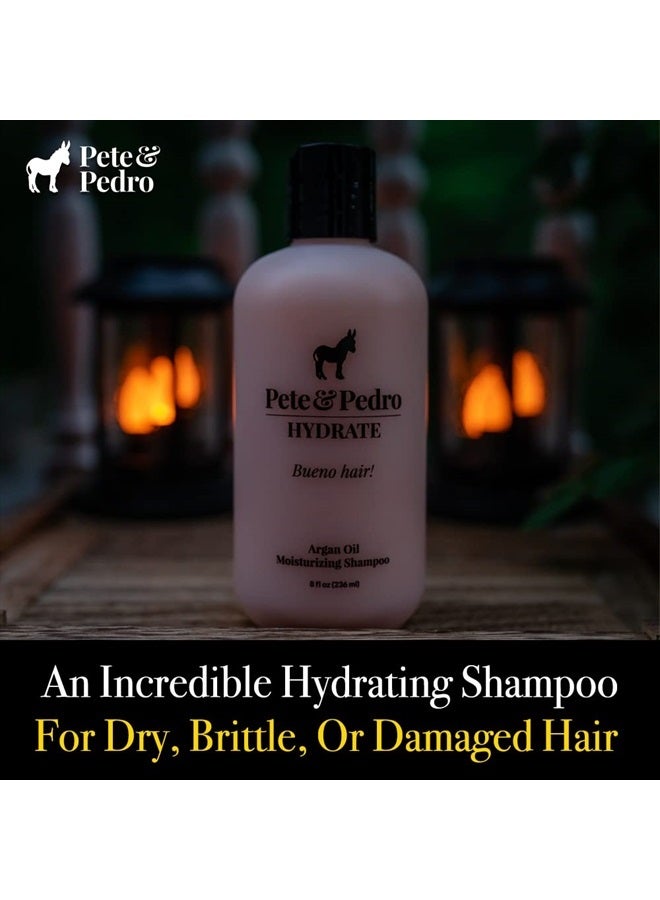 Pete & Pedro HYDRATE - Hydrating Argan Oil Shampoo For Men & Women | Moisturizing Shampoo For Dry & Fragile Hair | As Seen on Shark Tank, 8.5 oz. - Image 3