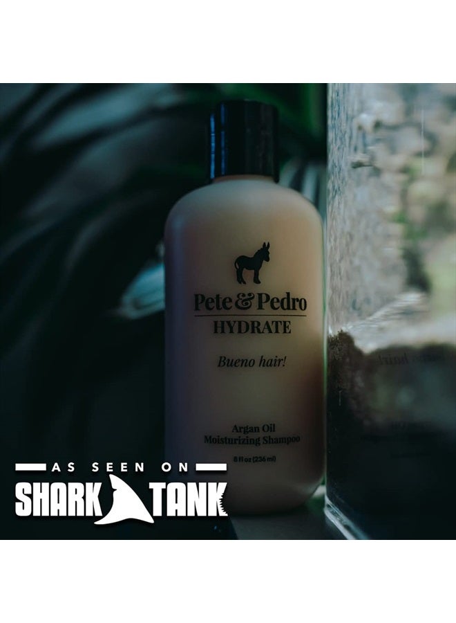 Pete & Pedro HYDRATE - Hydrating Argan Oil Shampoo For Men & Women | Moisturizing Shampoo For Dry & Fragile Hair | As Seen on Shark Tank, 8.5 oz. - Image 4