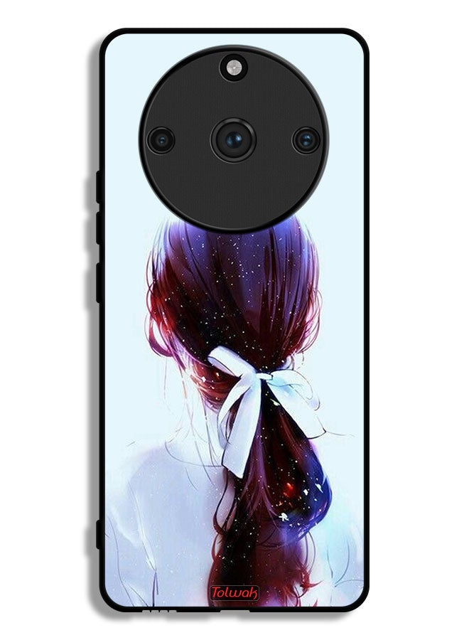 Tolwak Realme 11 Pro Protective Case Cover Tie Hair With Hairband Girl Art - Image 1