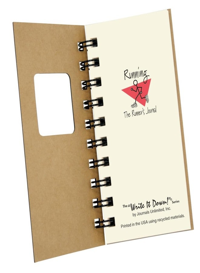 Write it Down Series by Journals Unlimited, Guided Journal, Running, The Runner's Journal, Mini-Size 3”x5.5”, Kraft Hard Cover, Made in USA - Image 3