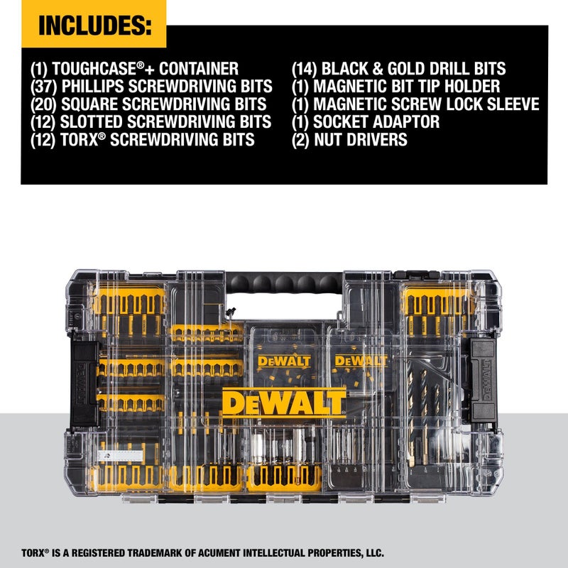 DEWALT FlexTorq 100-Piece Impact Driver Bit Set (DWANGFT100SET) - Image 2