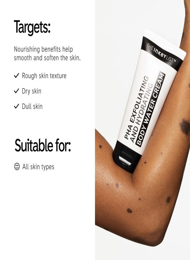 The INKEY List PHA Body Water Cream 5fl oz/150ml, Ultimate 2-in-1 Moisturiser For Exfoliation & Hydration, For Smoother & Brighter and More Even-looking Skin, Suitable For All Skin Types - Image 3