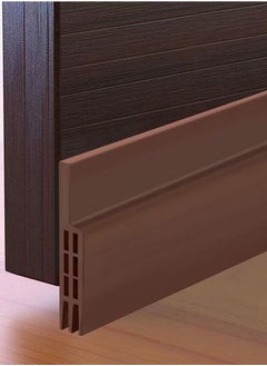 Generic Door Bottom Protective Seal Strip Insulating Wind, Dust, Noise, Weather Factors, and Heat Blocking, 100cm Length Seal Strip Suitable for Doors Inside and Outside, Brown  - Image 1