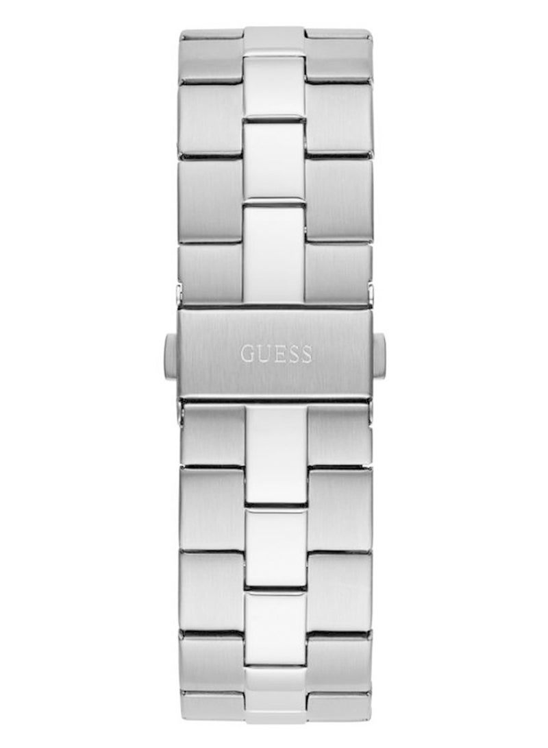 GUESS Men’s Emperor Analog Silver Stainless Steel Watch GW0573G1 - 42mm - Image 4