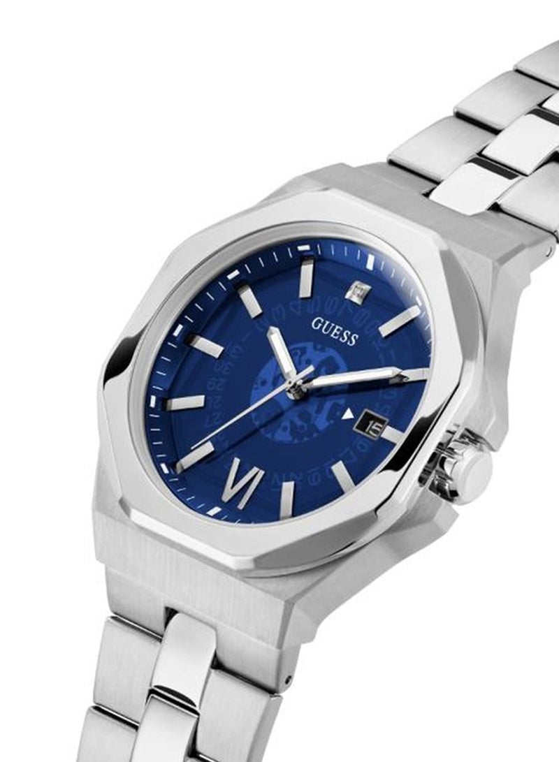 GUESS Men’s Emperor Analog Silver Stainless Steel Watch GW0573G1 - 42mm - Image 2