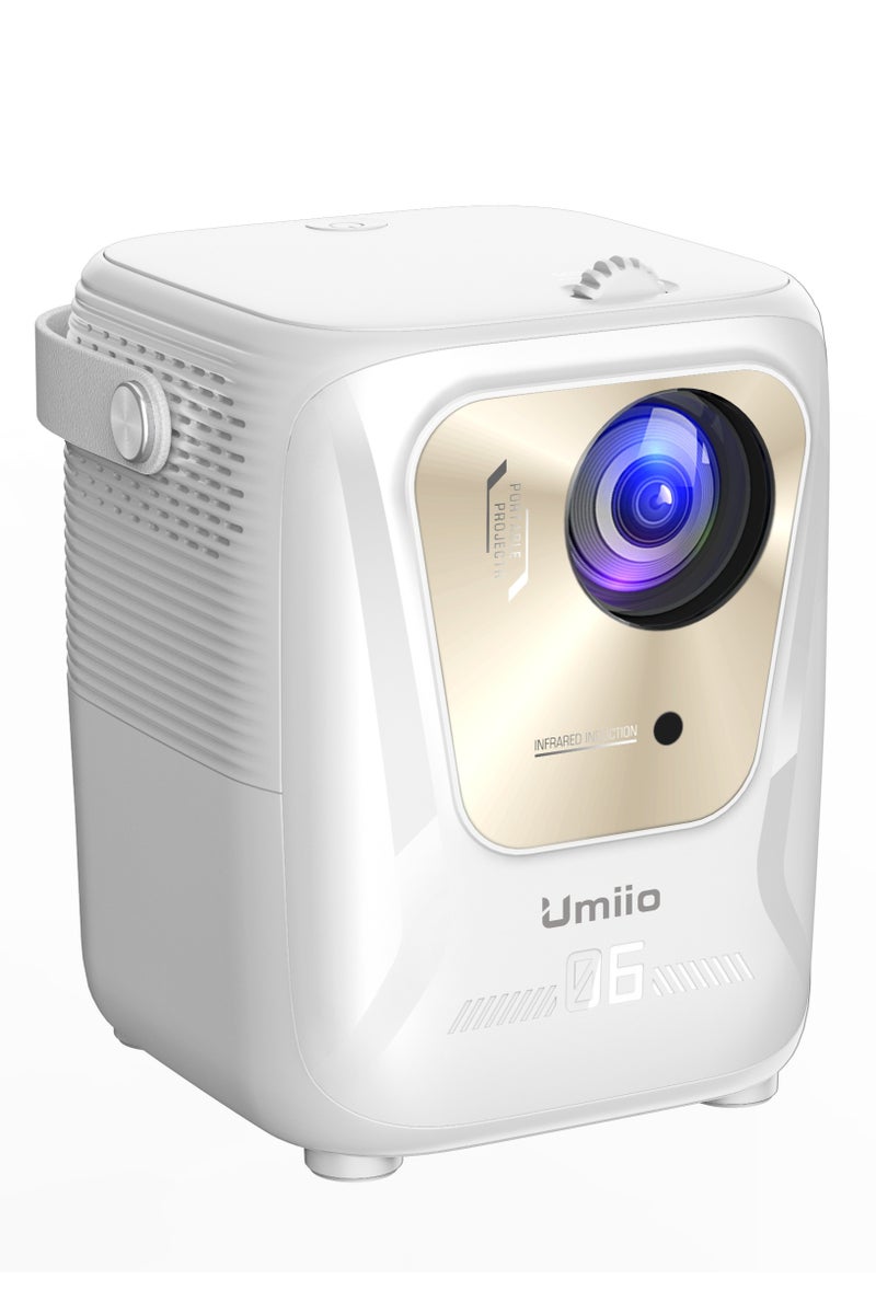 Umiio Q4 Pro Projector 4K LED Light Source, 5G WiFi Bluetooth, Portable Intelligent Game Projector with Dual Wireless Game Controller, Smart Projector Compatible with Android, HDMI/USB/SD iOS,PC, 50"-150" Screen Projection (Black) - Image 2