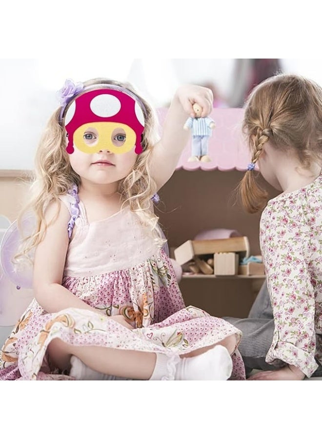 12 PCS Game Themed Felt Masks Role Play Bros Party Favors,Game Themed Party Supplies Dress Up Masks Birthday Cosplay Mask Cartoon Character Cosplay Photo Booth Prop Birthday Gift - Image 5