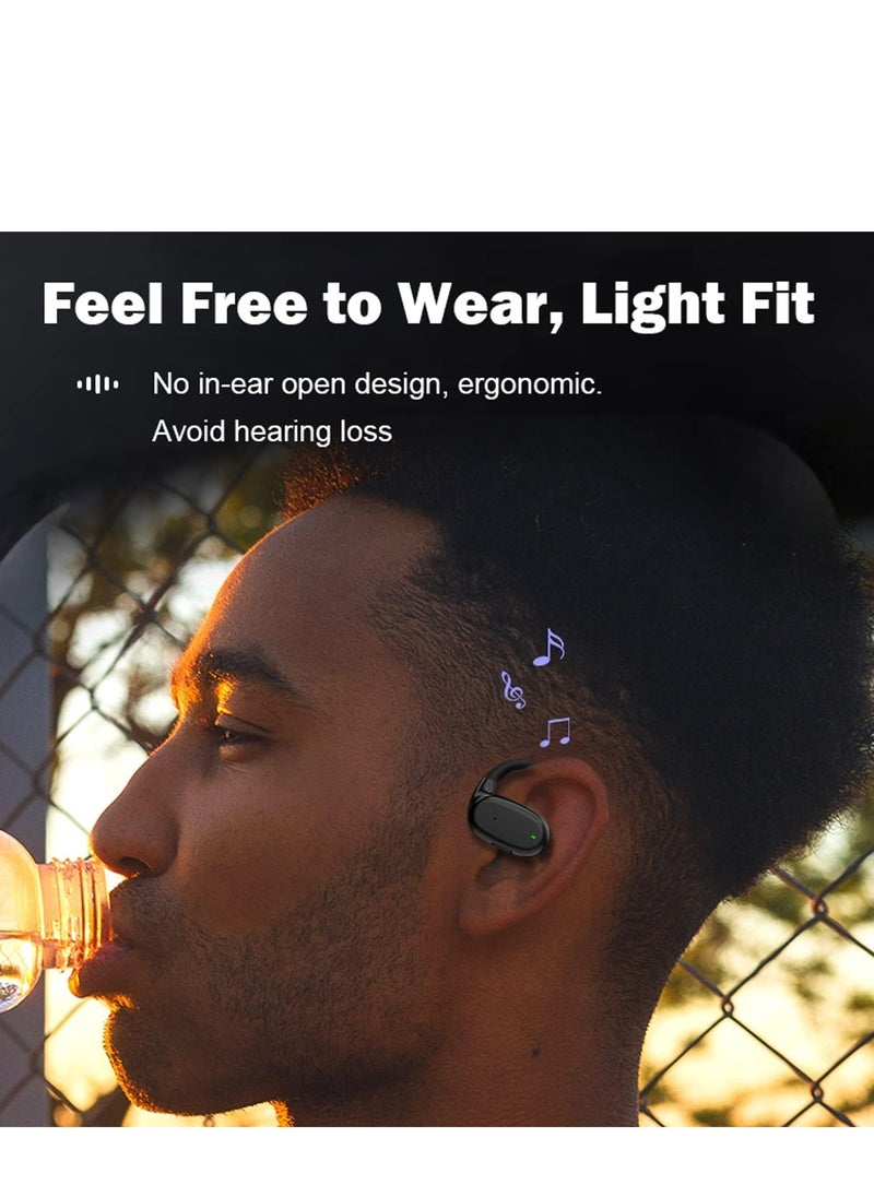 Generic - EXCEFORE Air Bone Conduction Headphones - Lightweight Wireless Bluetooth Earbuds with Earhooks for Running and Sports - Image 1