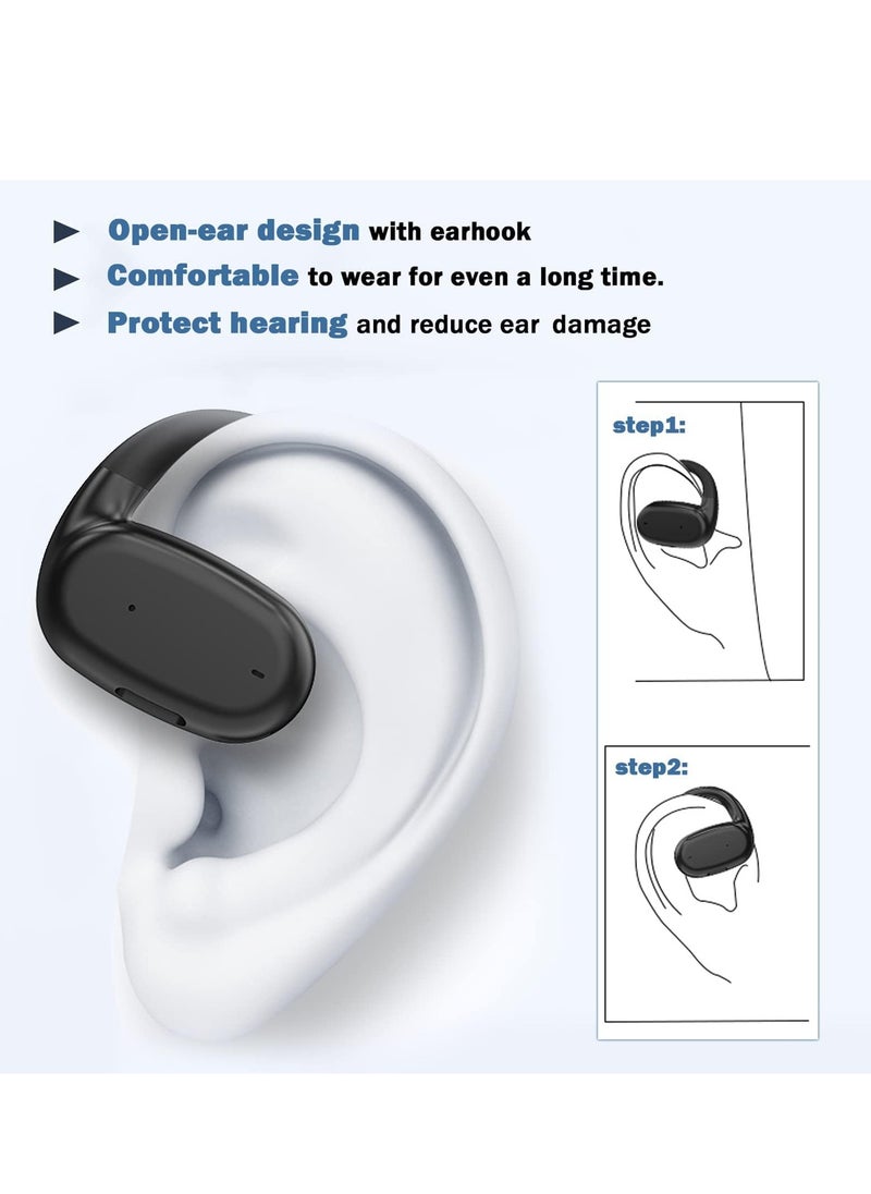 Generic - EXCEFORE Air Bone Conduction Headphones - Lightweight Wireless Bluetooth Earbuds with Earhooks for Running and Sports - Image 1