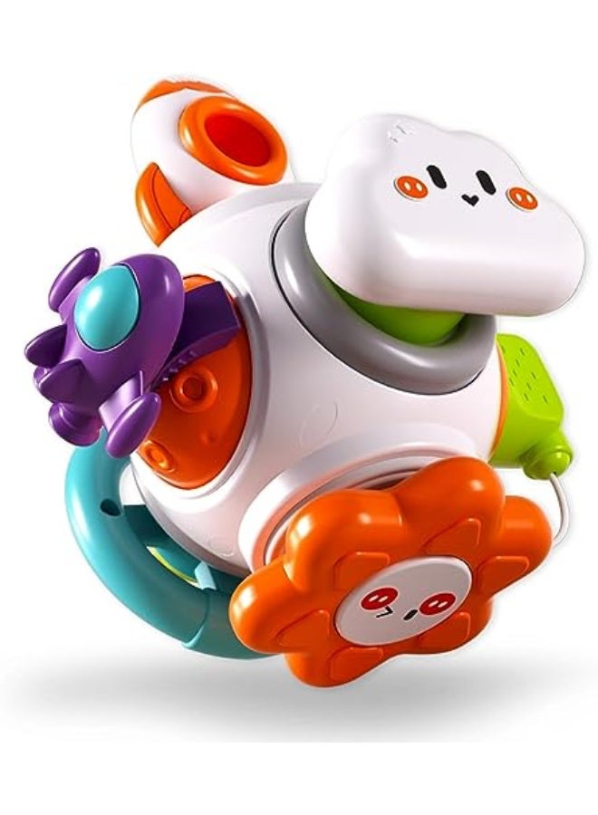 ZONEY Montessori Sensory Toys for Toddlers 1-3,Travel Activities Busy Board Cube,Baby Gifts for 6 9 12 18 Months 1 2 One Year Old Infant Boys Girls， Airplane Plane Car Travel Toys Educational Learning - Image 1