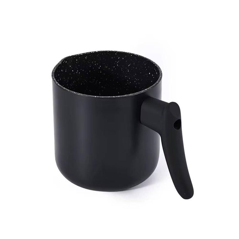 Granite Milk Pot 1 Liter Non Stick Granite Cookware Easy Clean Heat Resistant Handle Durable Coating Even Heat Distribution Home Kitchen Use - Image 2