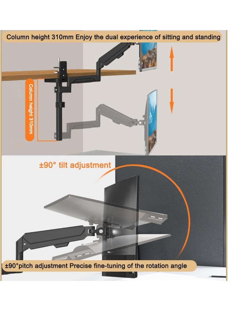 XiuWoo 17-32 Inches Computer Tv Bracket Suspended Hanging Telescopic Lift Rotating Inverted Monitor Bracket - Image 5