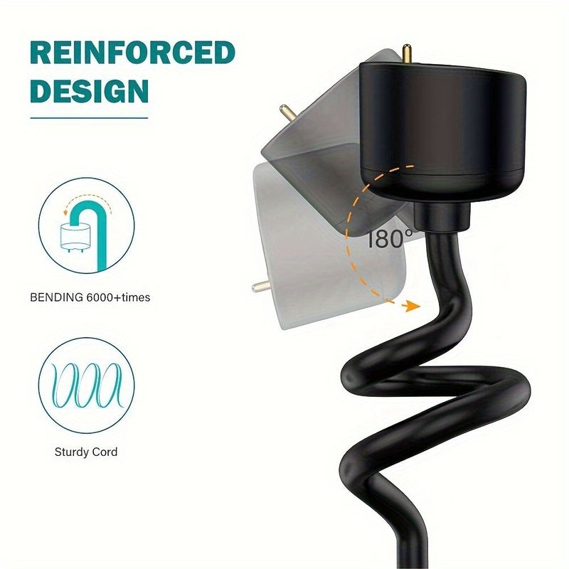 Black Charger Wire For Mi Band 7 6 5 Copper Core Charging Cable USB Portable Adapter - Image 4