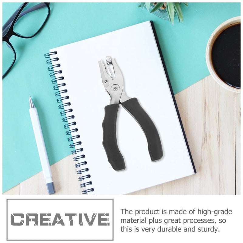 Compact Handheld Single Hole Punch 2 Pack For Office Filing Crafting Soft Grip Handle - Image 4