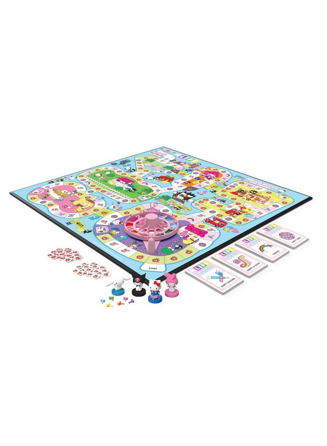 USAopoly The Game of Life: Hello Kitty and Friends Board Game, Collect Apples and Buy Bows on The Way to The Ultimate Party, Play as Hello Kitty, Kuromi, & More, Officially Licensed Collectible & Merchandise - Image 2