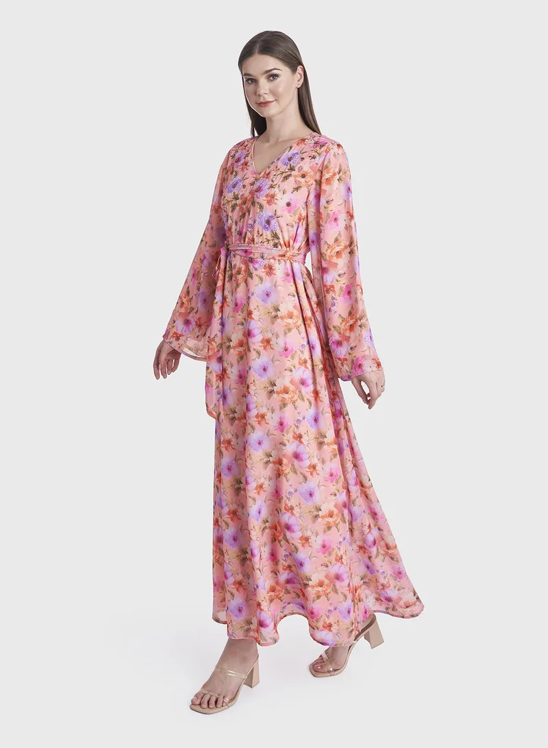 KASHKHA Floral Print Dress