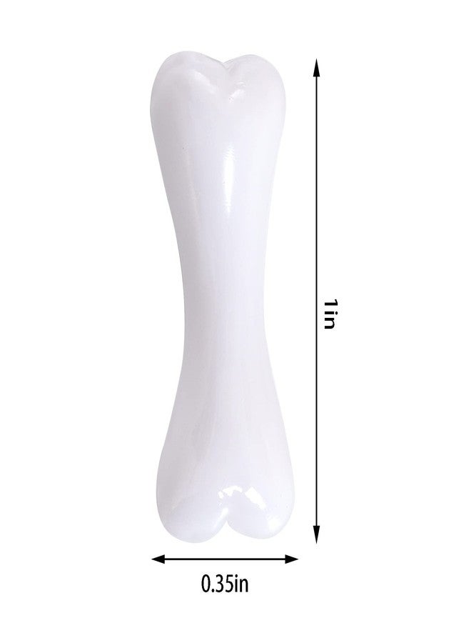 Mifengda 120pcs Mini White Plastic Halloween Skeleton Bones for Crafts, Party Props and Decoration - Image 2