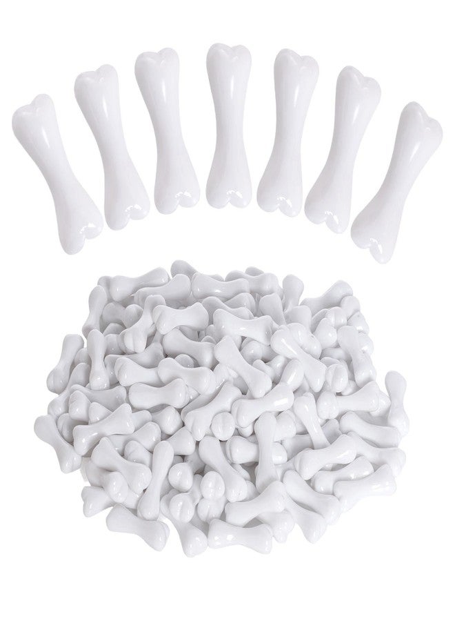 Mifengda 120pcs Mini White Plastic Halloween Skeleton Bones for Crafts, Party Props and Decoration - Image 1