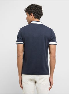 BRAVE SOUL Half Zip Polo Shirt  - Image 2