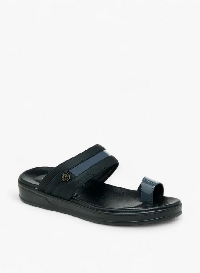 Panelled Slip-On Arabic Sandals