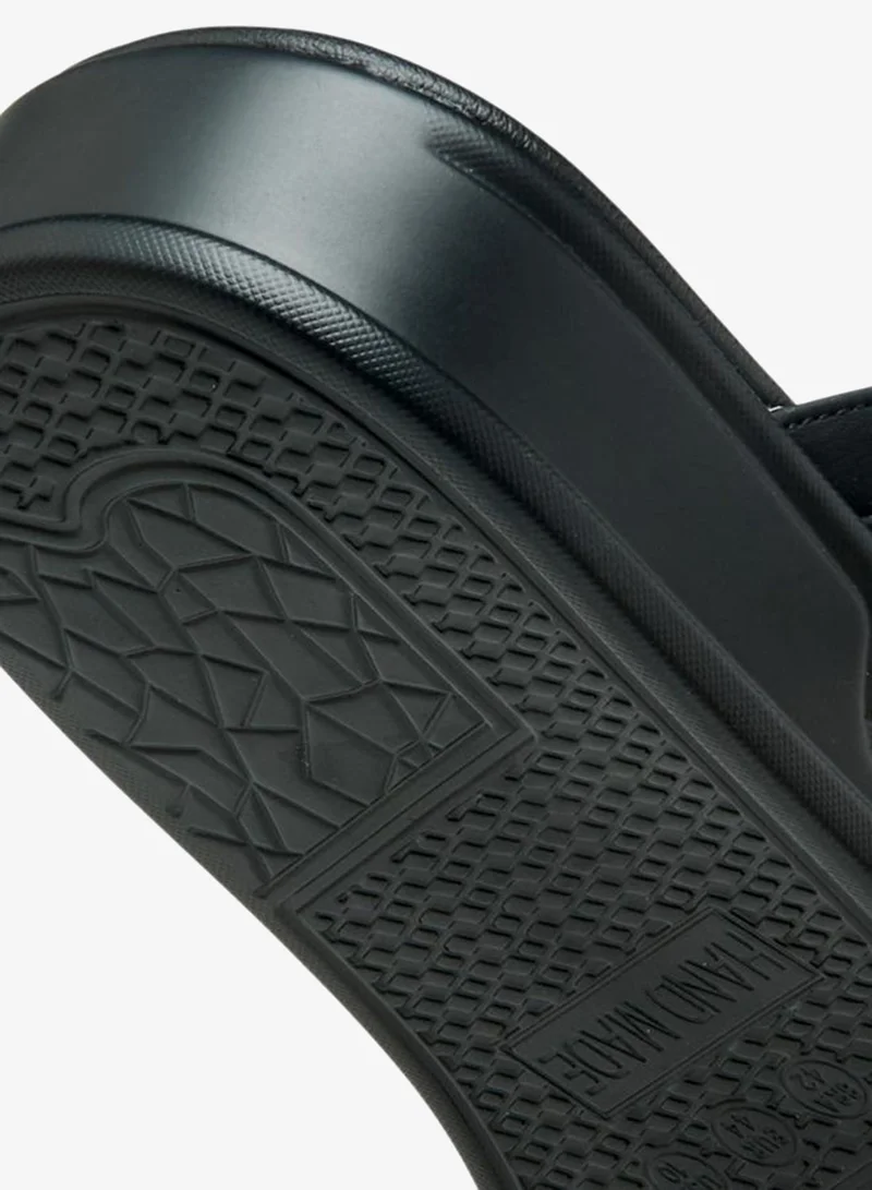 LBL By Shoexpress BLACK Panelled Slip-On Arabic Sandals for Men | Best Price UAE