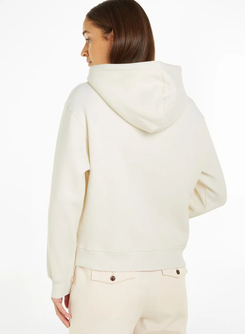 TOMMY HILFIGER Embroidered Logo Drawstring Hoodie