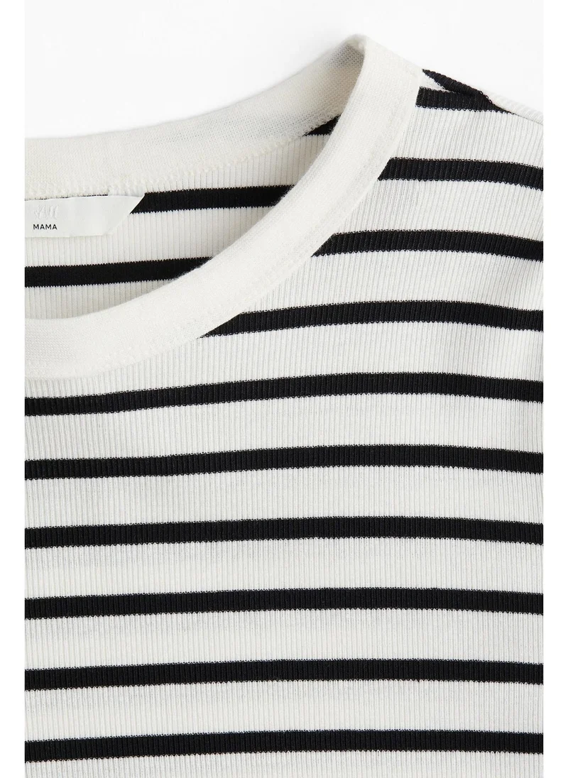 H&M MAMA Ribbed jersey top