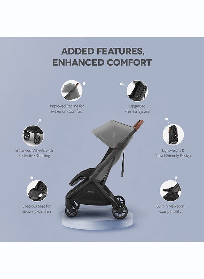 UPPAbaby Minu V3 Stroller Greyson Charcoal Mélange - Image 3