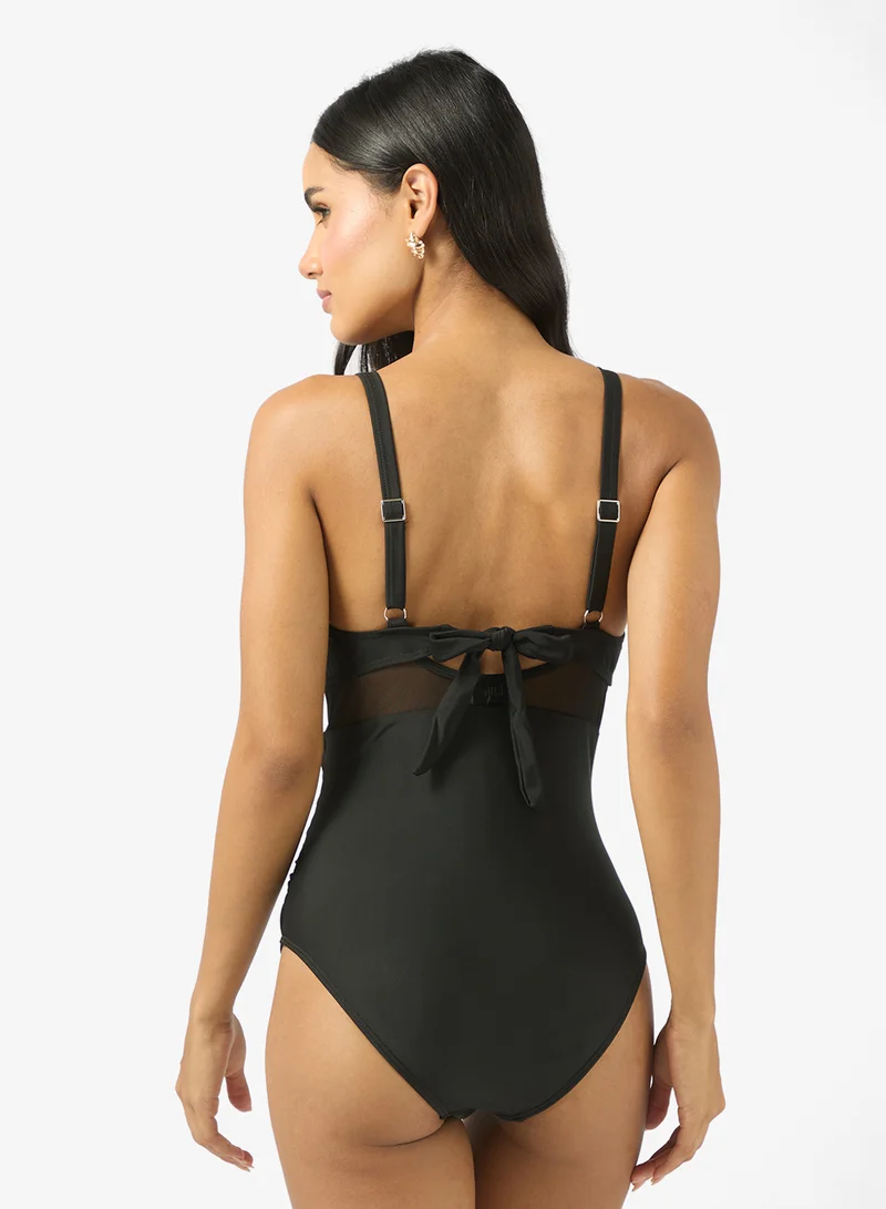 ELLA Swimsuit With Mesh Waist