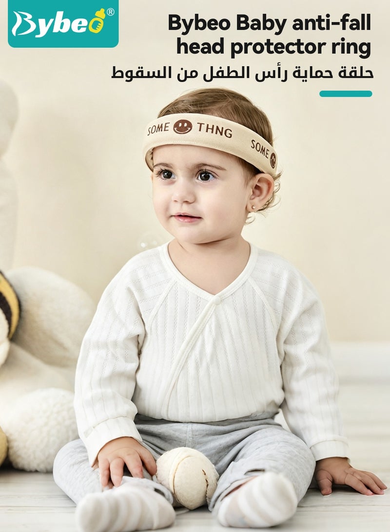 بيبو حزام حماية لرأس الطفل مع وسادتين للركبة، خوذة واقية لرأس الطفل، وسادة حماية قابلة للتعديل لرأس الأطفال الصغار، واقي رأس للطفل أثناء الحبو والمشي، قبعة حماية آمنة للرضع - Image 2