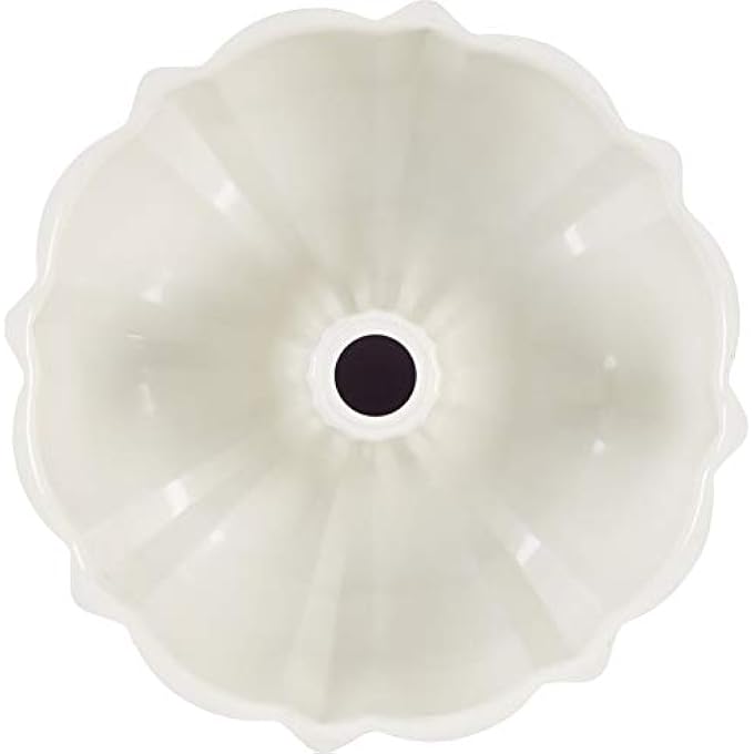 Good Cook Nonstick Carbon Steel Round Fluted Tube Cake Pan 95 Inch RedWhite Silver - Image 3