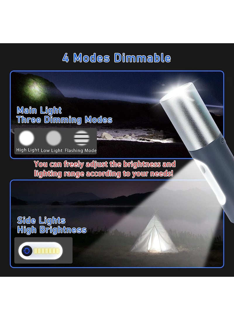 Novo Novo LED Rechargeable FlashlightsHigh Lumens Tactical Flashlights with Zoomable4 ModesSuper Bright Small Flashlights for Emergencies and Outdoor Use Camping Accessories  - Image 3