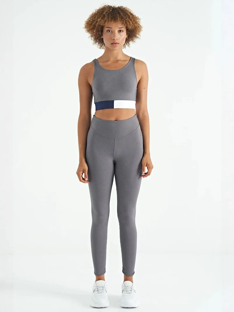 تومي لايف TOMMY Crop Sleeveless Color-block Sports Top