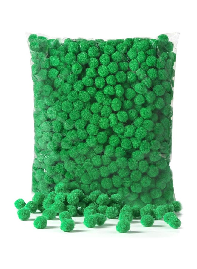 Caydo 1200 Pieces Christmas Green Pom Poms 0.6Inch Pompoms For Christmas Craft Arts & Diy Projects -- Green