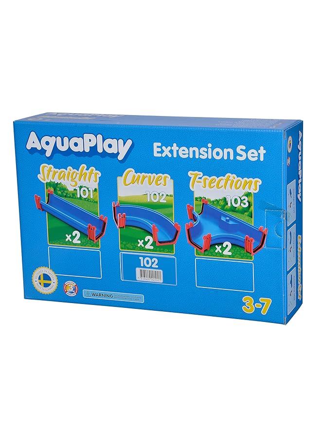 BIG Aquaplay Curves Water Course Expansion Kit 2 Pieces Set Blue - Image 2