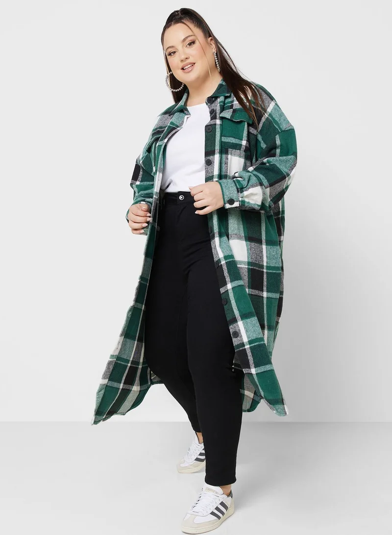 Ginger Plus Longline Shacket
